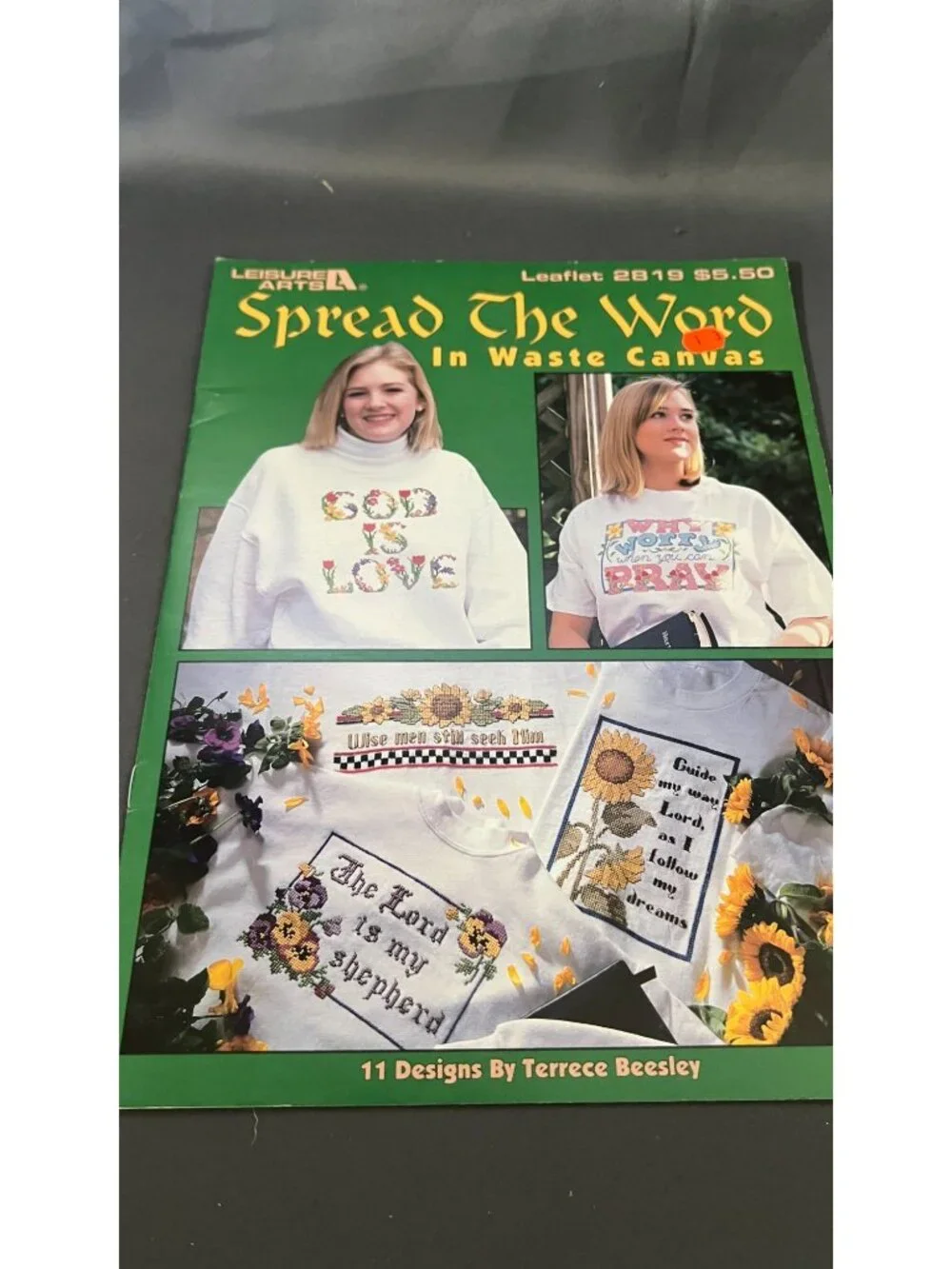 2 Christian-Themed Cross-Stitch Pattern Booklets Bundle